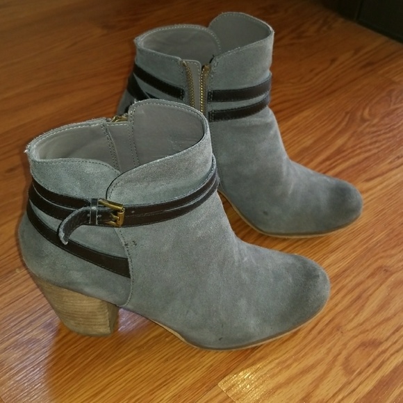 BP Nordstrom grey suede booties - Picture 2 of 5